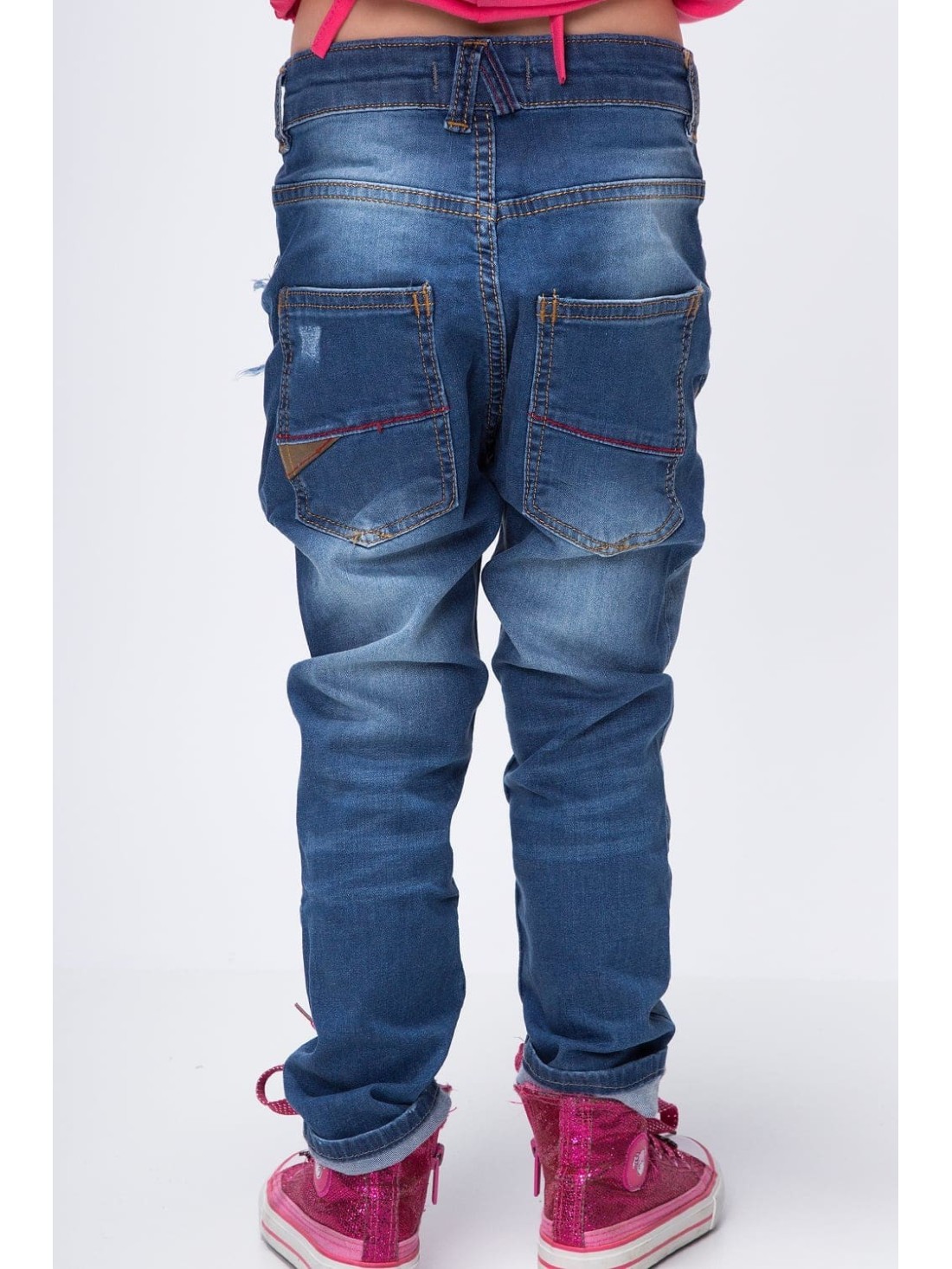 Pantaloni din denim cu crotch coborât NDZ2000 - Magazin online - Boutique